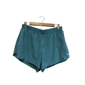 Reebok lined active shorts size‎ large green polyester
